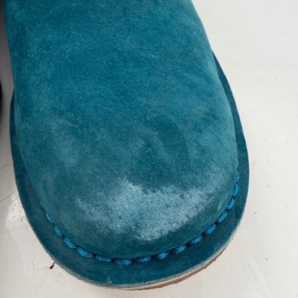 UGG Suede Leather Lace Up Chukka Boots Turquoise Teal Blue Mens 9 main image 7